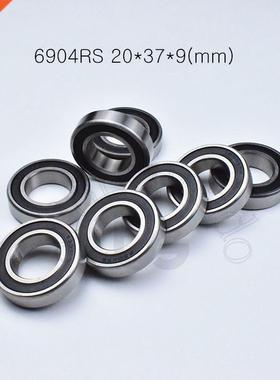 10pcs 6904RS 20*37*9(mm) chrome steel rubber Sealed High sp