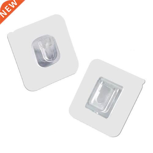 Double-sided Adhesive Wall Hooks Hanger Strong Transparent H