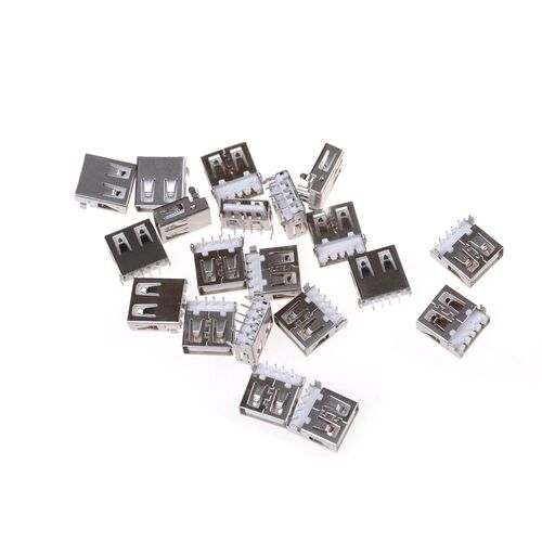 20pcs/lot 2.0 4Pin USB A Type Female Socket Connector G54 2