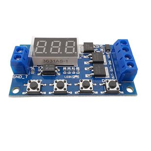 1Piece DC 12V 24V Trigger Cycle Timing Delay Switch Dual MOS