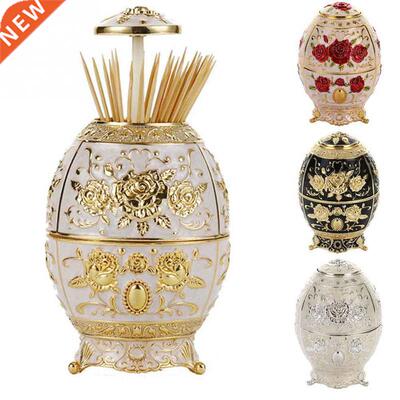 Metal Vintage Automatic Toothpick Holder Zinc Alloy Metal To