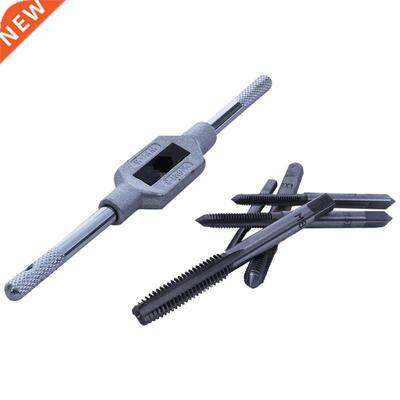 6Pcs Hand Screw Thread Metric Plug Tap Set M3-M8 With Adjust