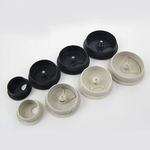 2pcs Hot ABS Desk Wire Hole Cover Base 50mm Office Desk Grom