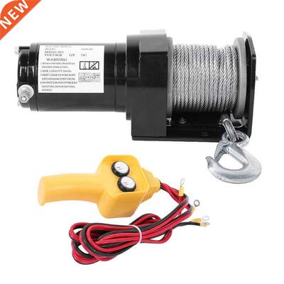 Heavy Duty Silverling 12V 2000LB Electric Winch Boat Trailer