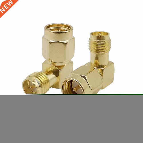 2Pcs Right Angle 90 Degree SMA Male to RP SMA Female Connect