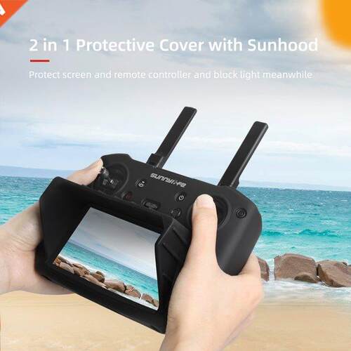 For DJI RC PRO Silicone Protective Cover with Screen Sun Sha