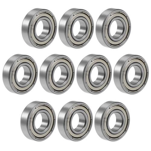 Deep Groove Ball Bearing 10x22x6mm Double Shielded Chrome Be