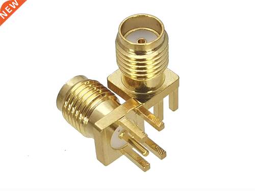 10Pcs Connector SMA Female jack Solder PCB edge clip Mount R