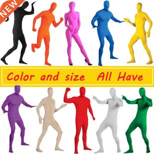 Hot Green Screen Suit Stretchy Skin Body Film Television Bac