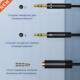 Audio Splitter Aux Headphone Exte 2Male Mic .5mm Female