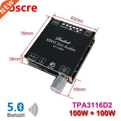 2*100W Dual TPA3116D2 Bluetooth 5.0 HiFi Stereo Audio Digita