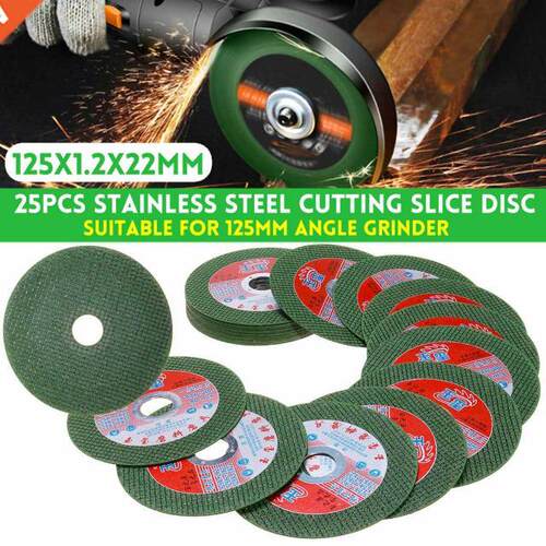 25PCS/Set 125mm Metal Stainless Cutting Discs Cut Off Wheels