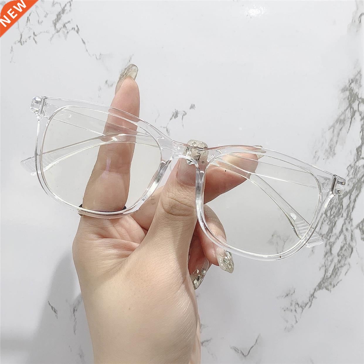 Transparent Computer Glasses Frame Women Men Anti Blue Light