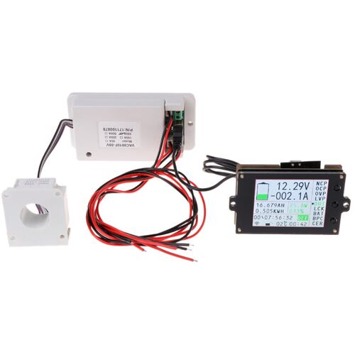 LCD Digital DC Voltmeter Ammeter Color Screen DC Power Meter