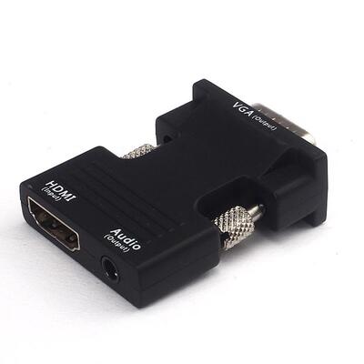 HDMI Female To VGA Male Hdmi-VGA Converter With Audio Adapte
