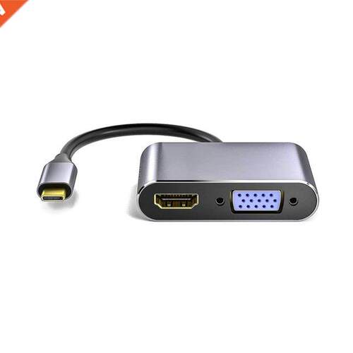 Hub Alumnum Type-C Multport Adapter Type C To HDM-compat