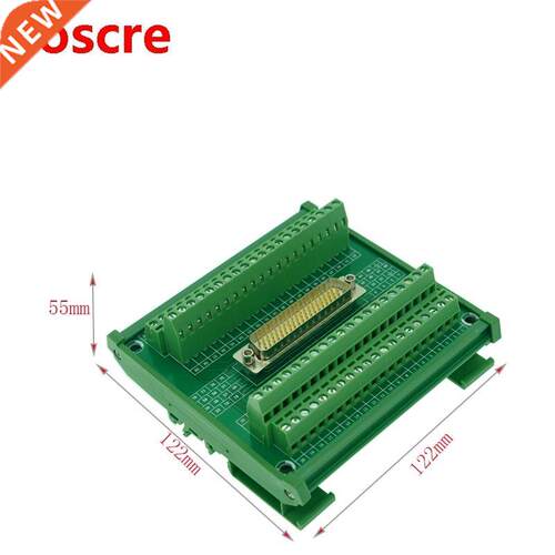 DB50 male DIN Rail Mount Interface Module, DB50 male to scr