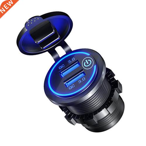 Power Outlet Dual USB Fast Waterproof Mobile Phone Universal