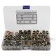 M12 Nut 190Pcs Threaded Steel Plated Rivet Carbon Flat