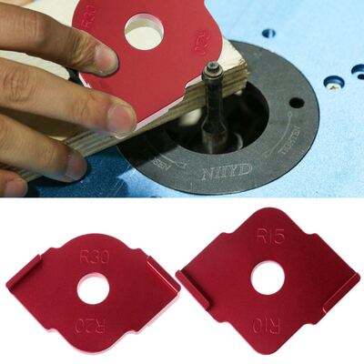 2 Pcs Wood Panel Radius Quick-Jig Router Table Bits Jig Corn