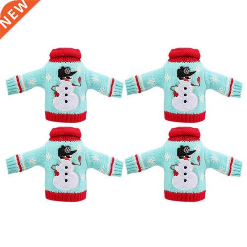 Christmas Wine Bottle Cover, Reusable Wine Bottle Clothes Sw