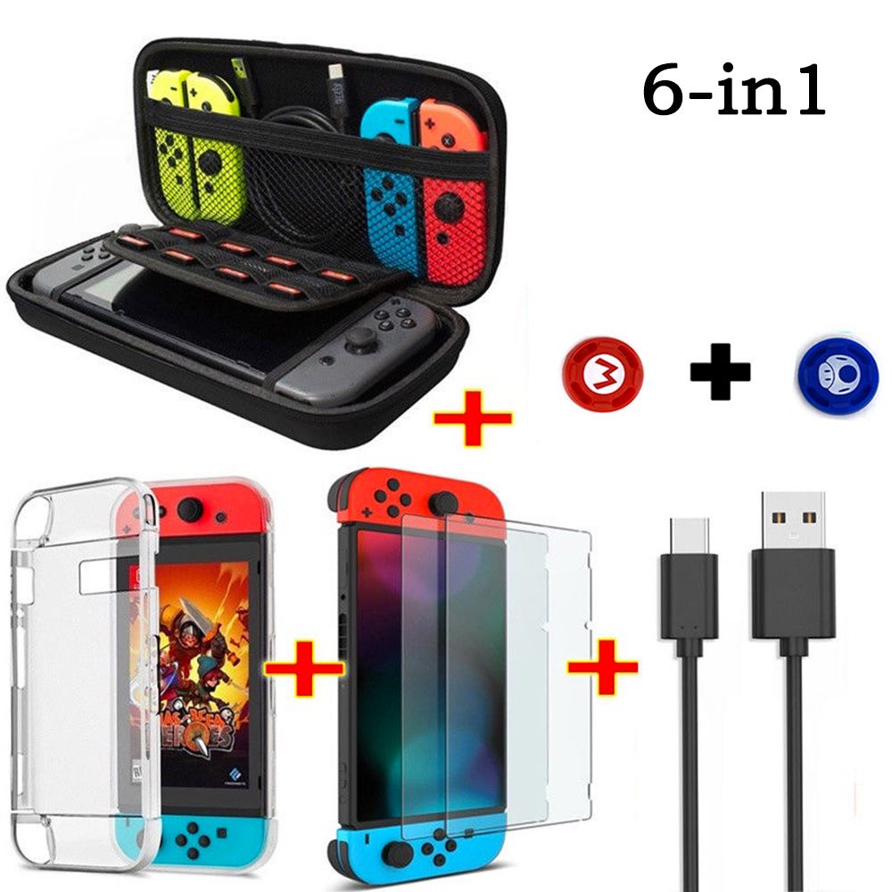 6 in1 Set Game Accessories Set for Switch Console Handheld