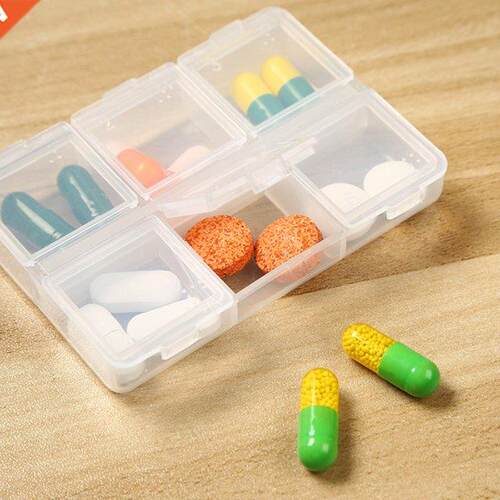 2pcs Portable Pill Cases Travel Dispen Storage Container Dr
