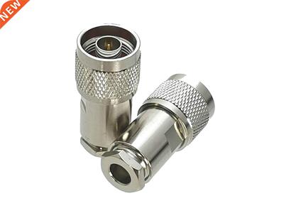 10Pcs Connector N Male Plug Clamp RG5 RG6 LMR300 Cable RF Ad