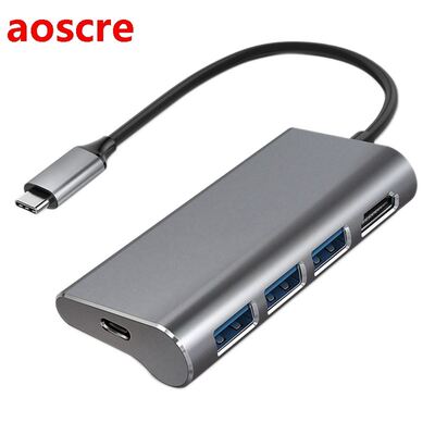 USB C Hub Adapter, Type C 4 in 1 USB3.0 Hub, for Mobile Phon