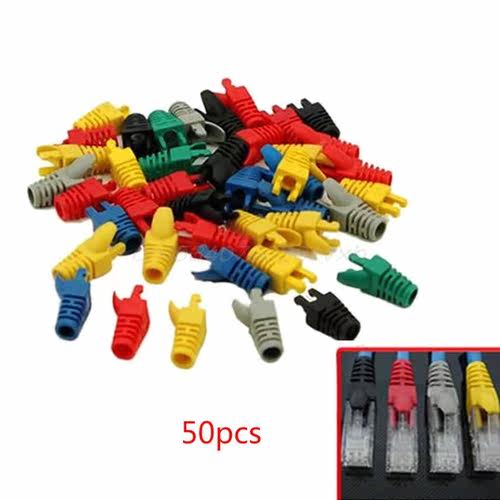 10Pcs/50Pcs Network 45 Cable Ends Plug Connector Cover Boo