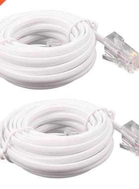 2X RJ11 6P4C to RJ45 8P4C Modular Phone Inet Extension C