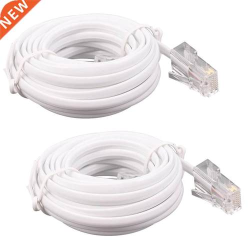 2X RJ11 6P4C to RJ45 8P4C Modular Phone Inet Extension C
