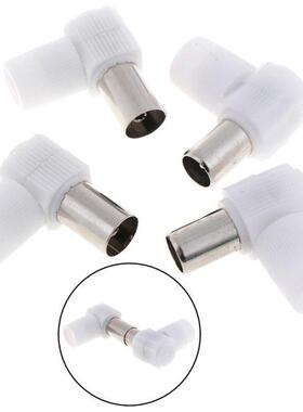 2pairs 90 Degrees Male And Female TV Plug Jack For Antennas
