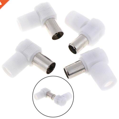 2pairs 90 Degrees Male And Female TV Plug Jack For Antennas