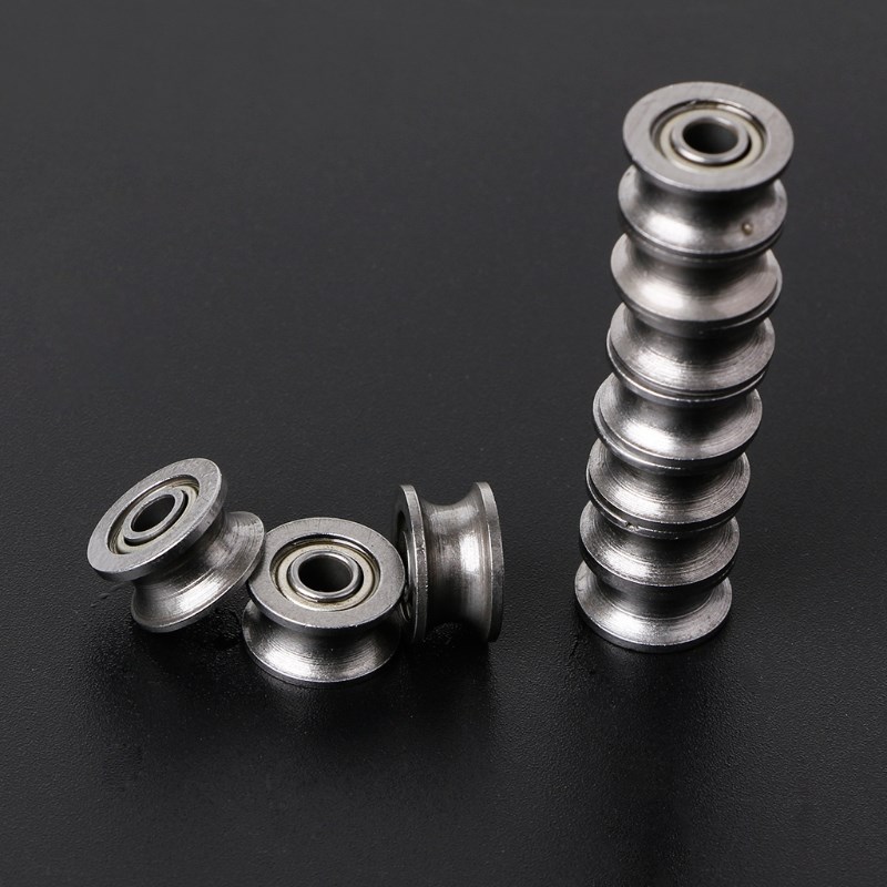 10 Pcs U624ZZ 1.8mm U Groove Guide Pulley Sealed Rail Ball B