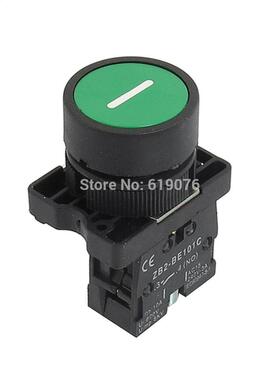 22mm NO N/O Green Sign Momentary Push Button Switch 600V 10A