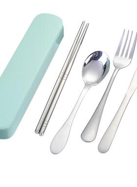 4 Pcs Reusable Cutlery Portable Tableware Set Chopsticks k S