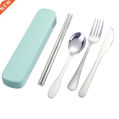 4 Pcs Reusable Cutlery Portable Tableware Set Chopsticks k S