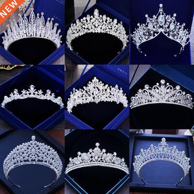 Diverse Silver Color Gold Crystal Crowns Bride tiara Fashion