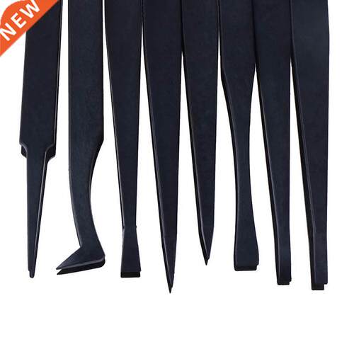 12cm Anti-static Carbon Fiber Electronic Tweezers Kit ESD Pl