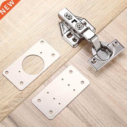 Pack of 2 Hinge Repair Plate Stainless Steel Cabinet Bracket