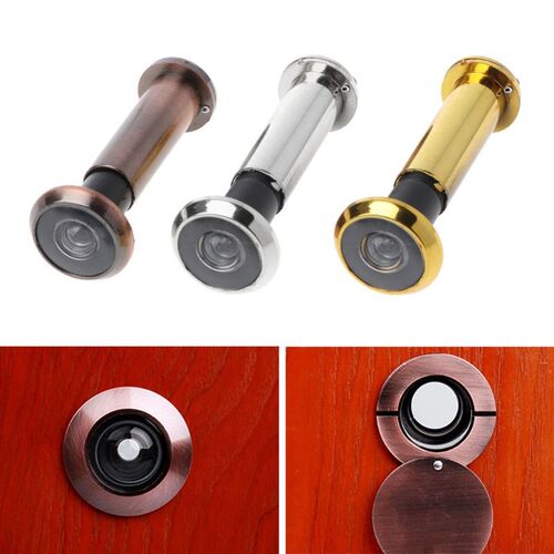 220 Degree Wide Viewing Angle Door Viewer Privacy Cover Secu