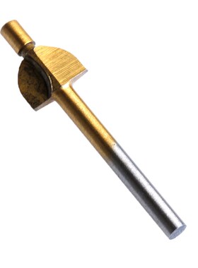 10Pcs Titanium Mini Hss Router Bits Trimmer Shank 1/8