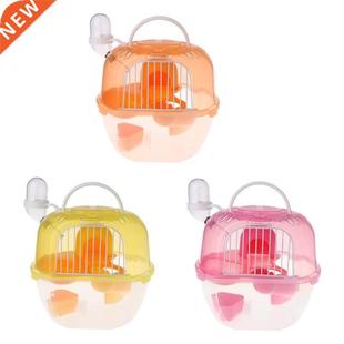 Hamster Cage Outdoor Portable Travel Double Layer Living Hou