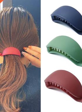 New Cute Candy Colors Banana Shape Hair Claws Women Girls Sw