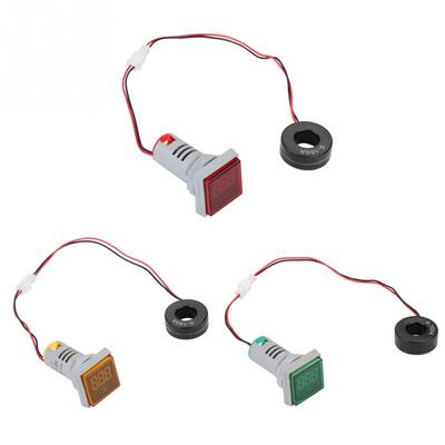 0-100A Digital Ammeter AC Current Meter Indior LED Sque