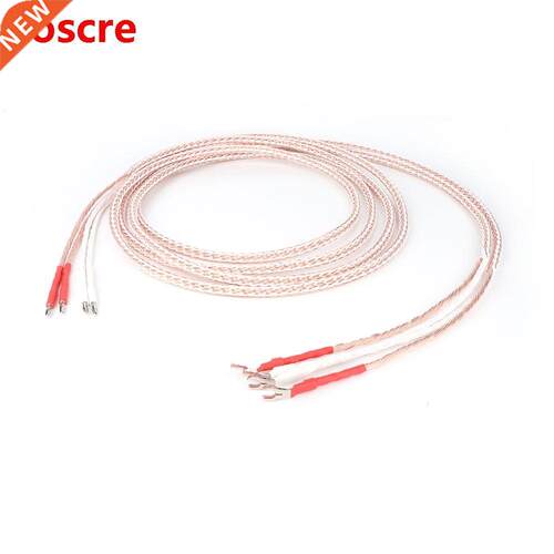 Pair 8 Twist cable 6N OCC single copper Speaker Cable Audiop