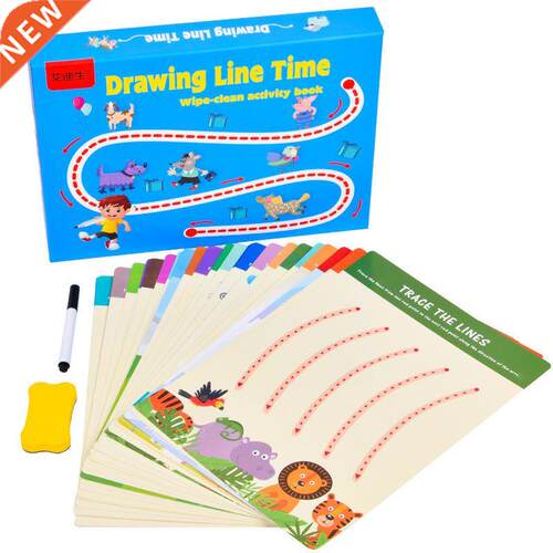 Children's Pen Control Trining Crd Color Blck nd White