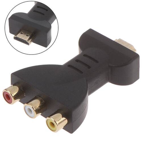 AV digital signal hdmi male to 3 rca audio adapter component