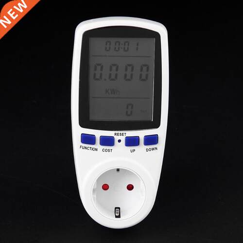 EU Plug LCD Voltage Current Wattmeter Outlet Socket Power An